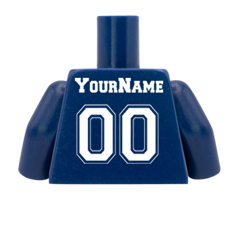 American Football Jerseys - Custom Design Minifigure Torso –