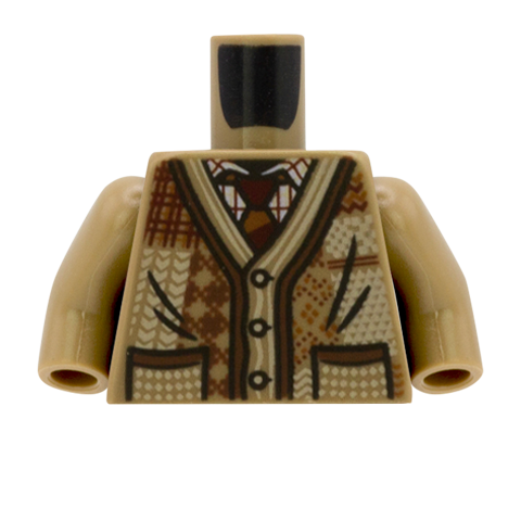 LEGO Dark Tan Cardigan with Tie - Smart Casual