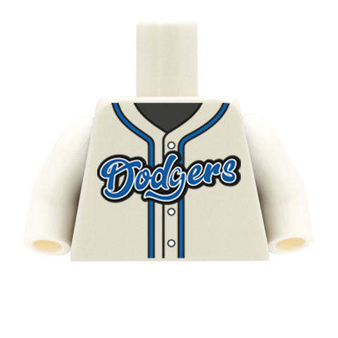 dodgers baseball custom LEGO minifigure torso