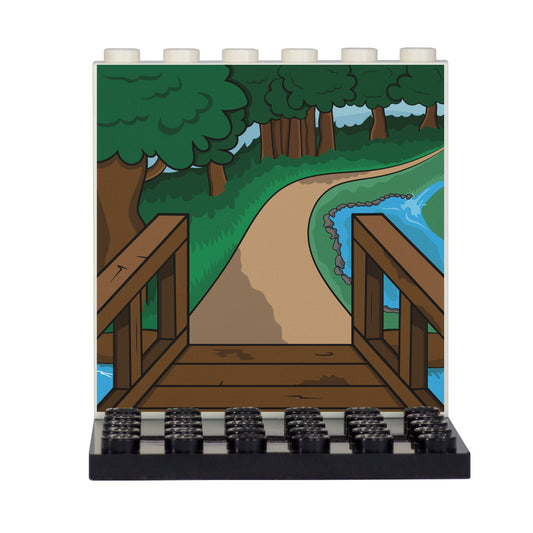 Walking Trail Back Panel - Custom Design Display Panel and Stand