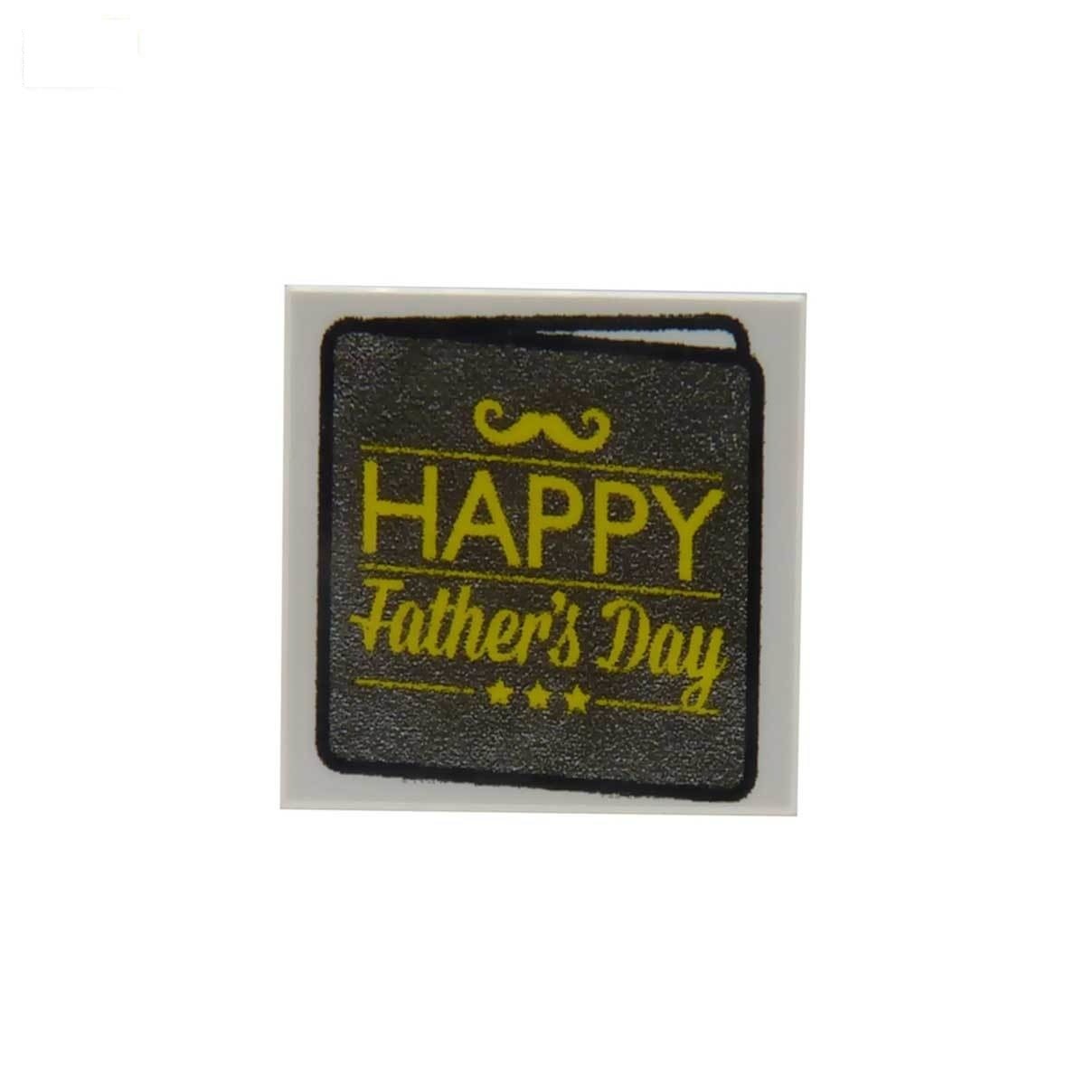 Happy Father's Day Card - Custom Printed LEGO Tile