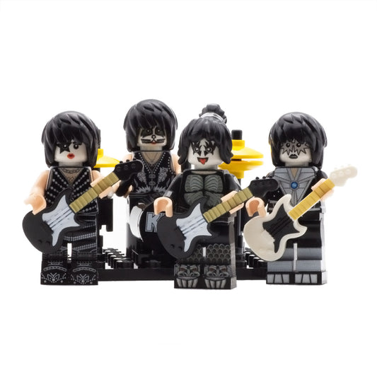 KISS Band - Custom Design LEGO Minifigure Set