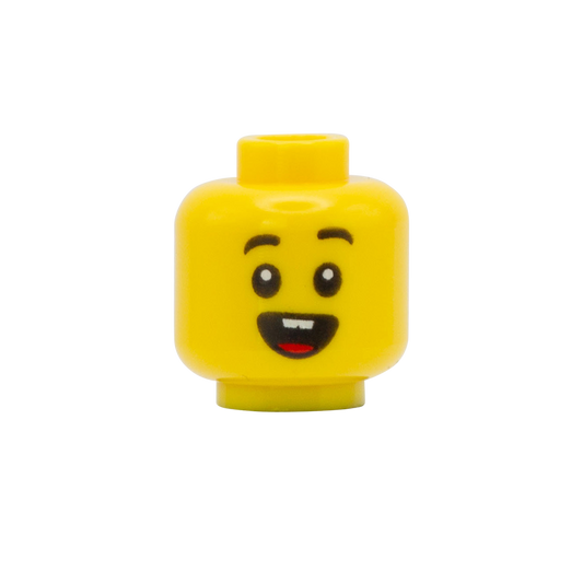 Shocked / Toothy Big Grin - LEGO Minifigure Head