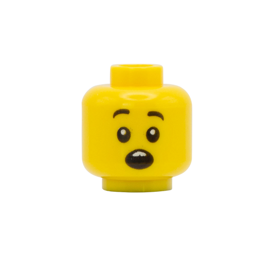Shocked / Toothy Big Grin - LEGO Minifigure Head