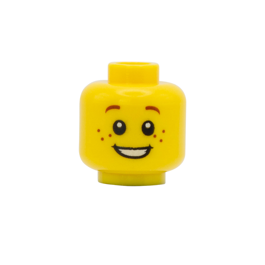Big Smile Freckles - LEGO Minifigure Head
