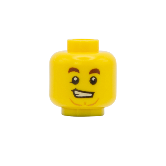 Cheeky Smile Dimple - LEGO Minifigure Head