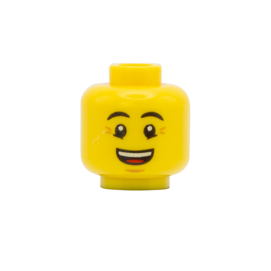 Holding Breath / Very Happy - LEGO Minifigure Head