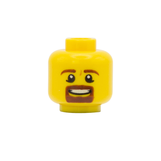 Brown Goatee  - LEGO Minifigure Head