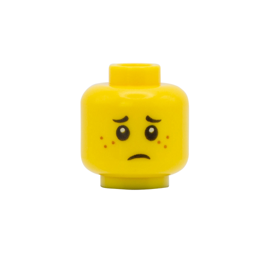 Freckles Sad / Happy - LEGO Minifigure Head