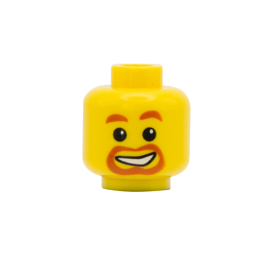Ginger Goatee LEGO Minifigure Head Minifigs me ginger-goatee-lego-minifigure-head-minifigs-me