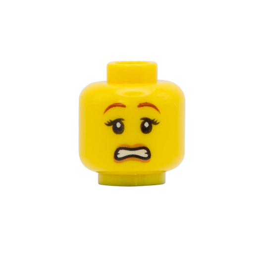 Worried / Unsure - LEGO Minifigure Head