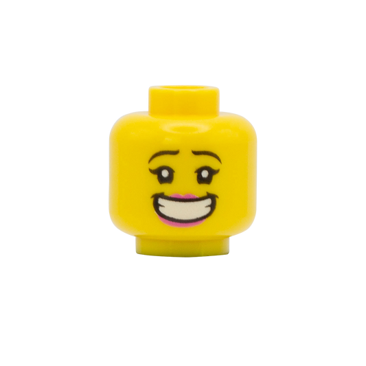 Huge Grin / Dirty Angry - LEGO Minifigure Head