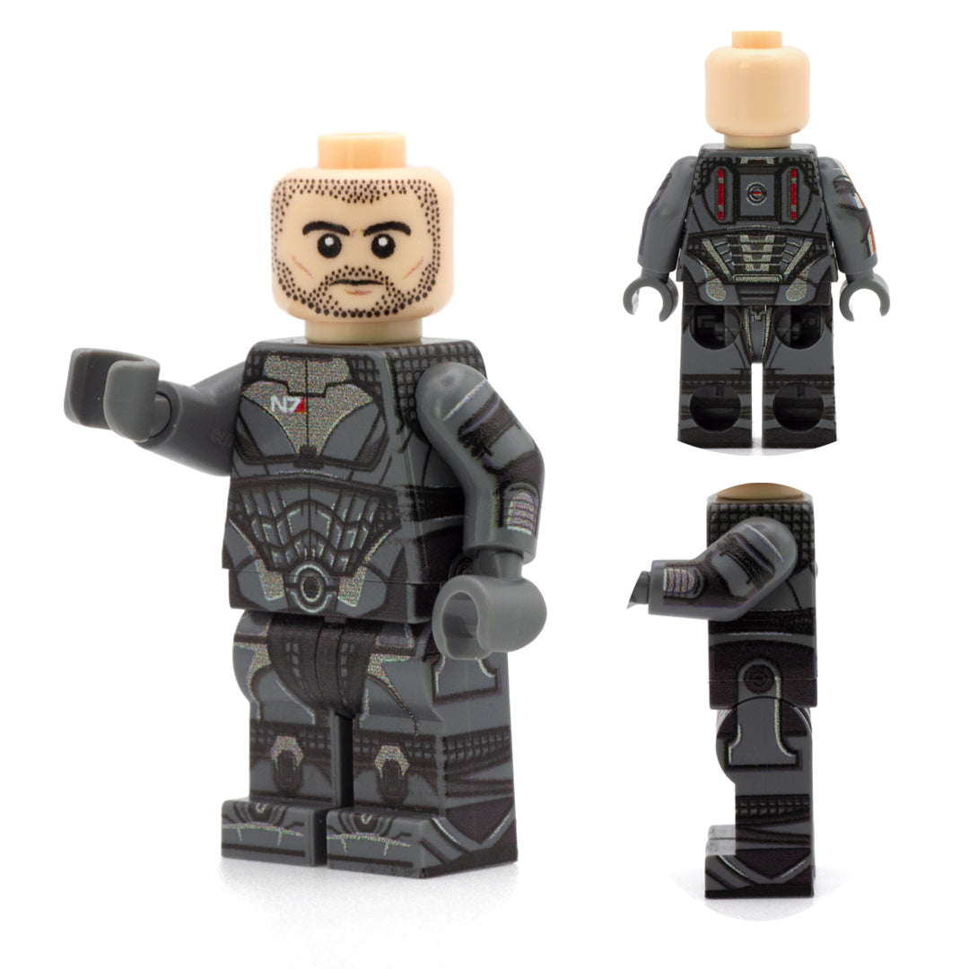 Commander Shepard - Custom Design Minifigure – Minifigs.me