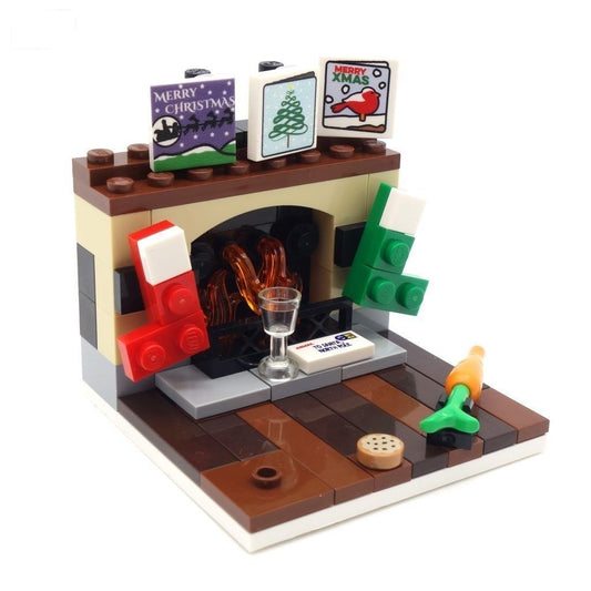 Christmas Fireplace - Custom Minibuild Display