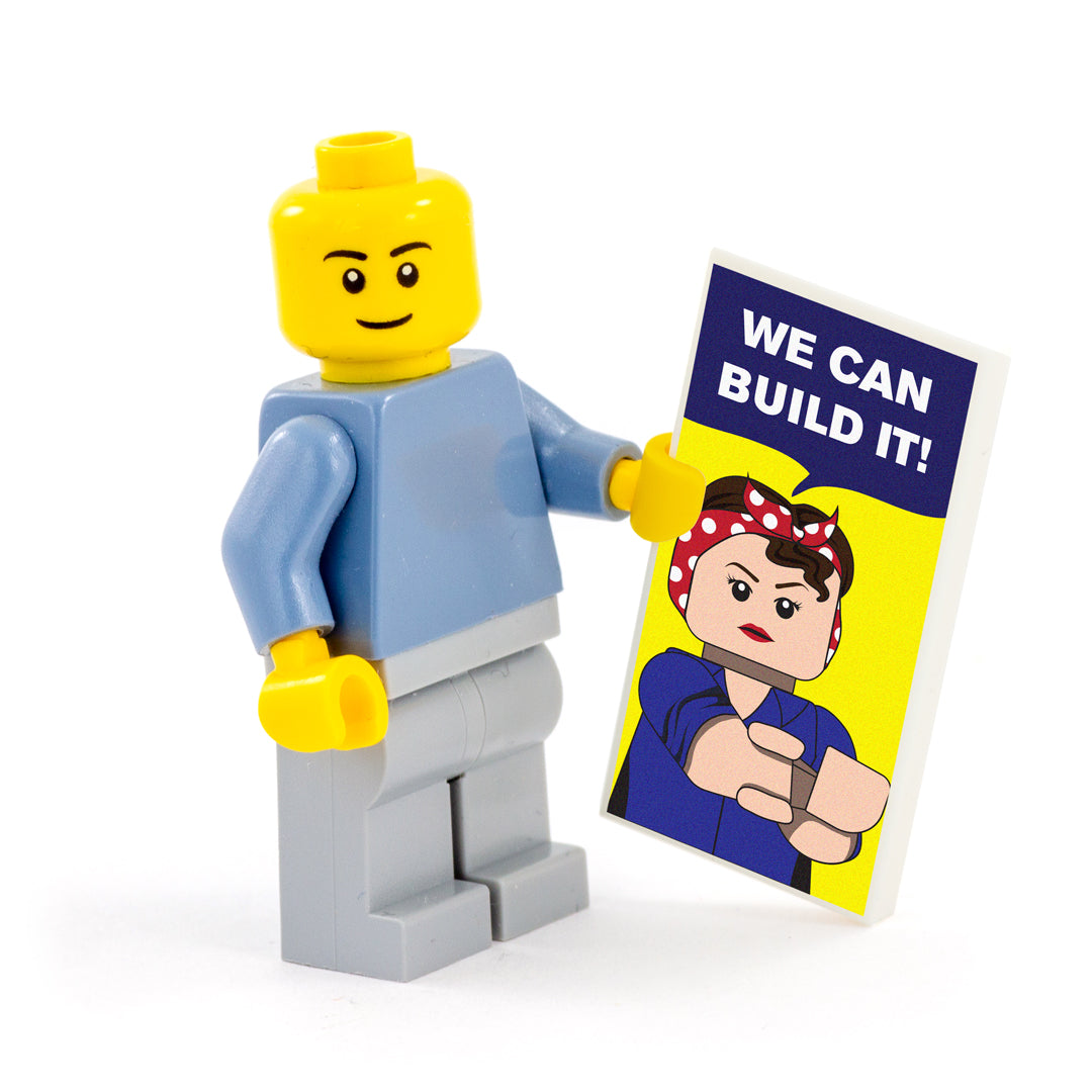 We Can Build It Poster - Custom Design Tile – Minifigs.me