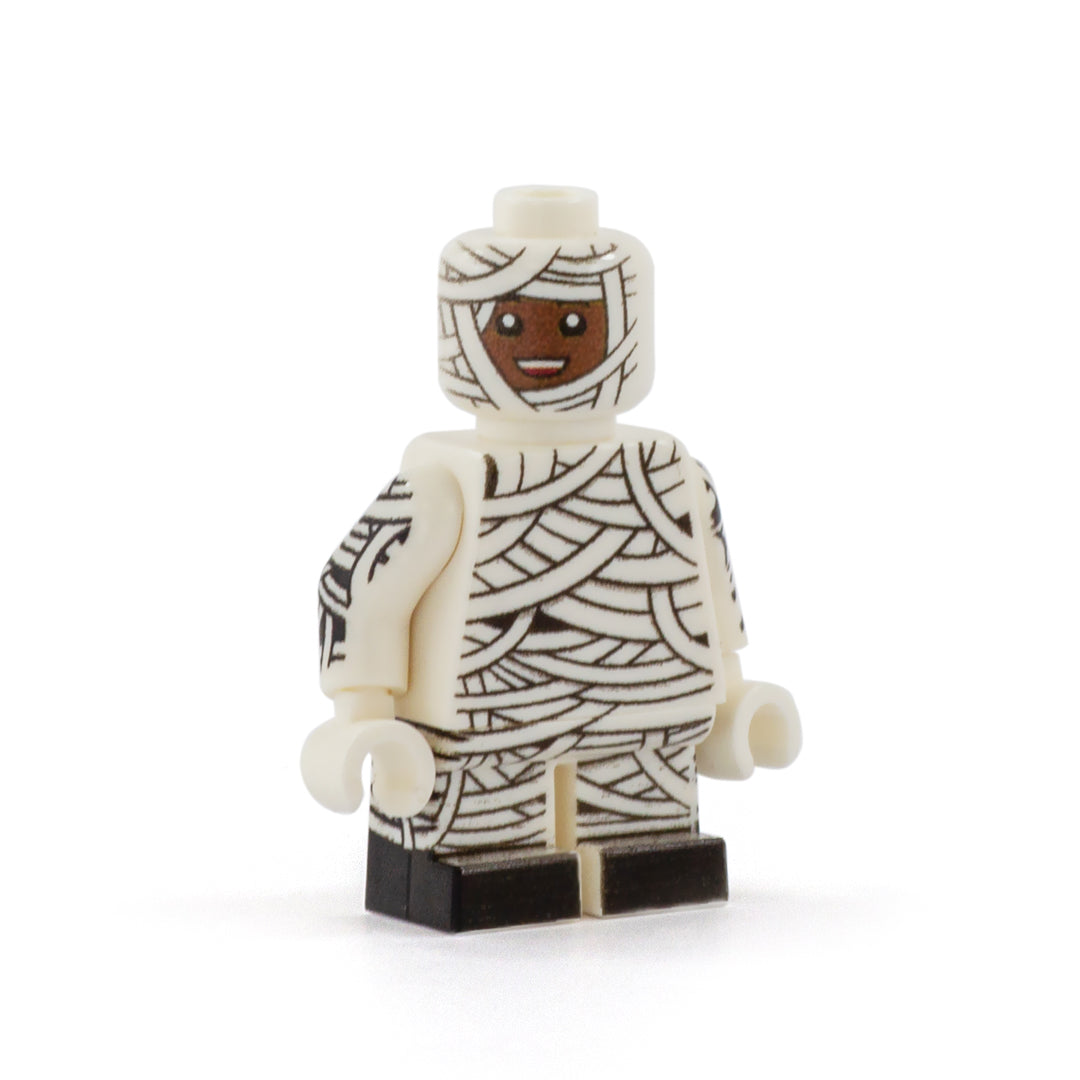 LEGO Halloween Trick or Treat Mummy Costume (Various Skin Tones) - Custom Design Minifigure