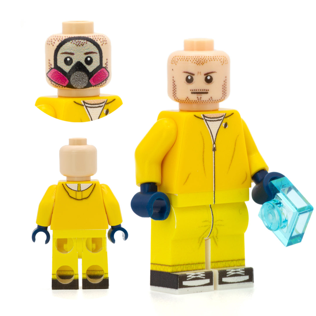 Walt and Jesse in HAZMAT suits - Custom Design Minifigures –