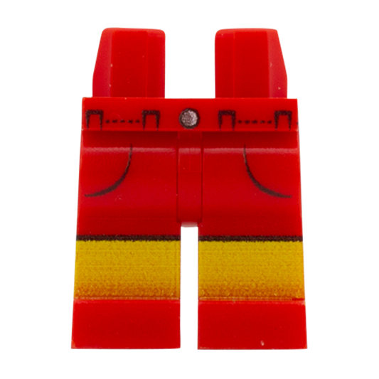 Red Shorts with Pockets - Custom Printed Minifigure Legs