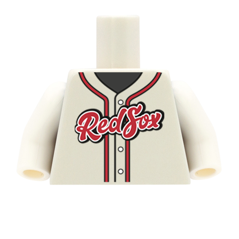 red sox baseball custom LEGO minifigure torso