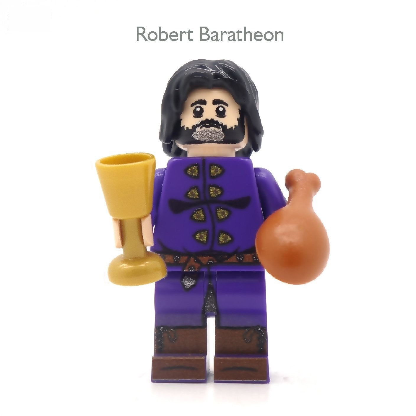 LEGO Robert Baratheon (game of thrones) - Custom Design Minifigure