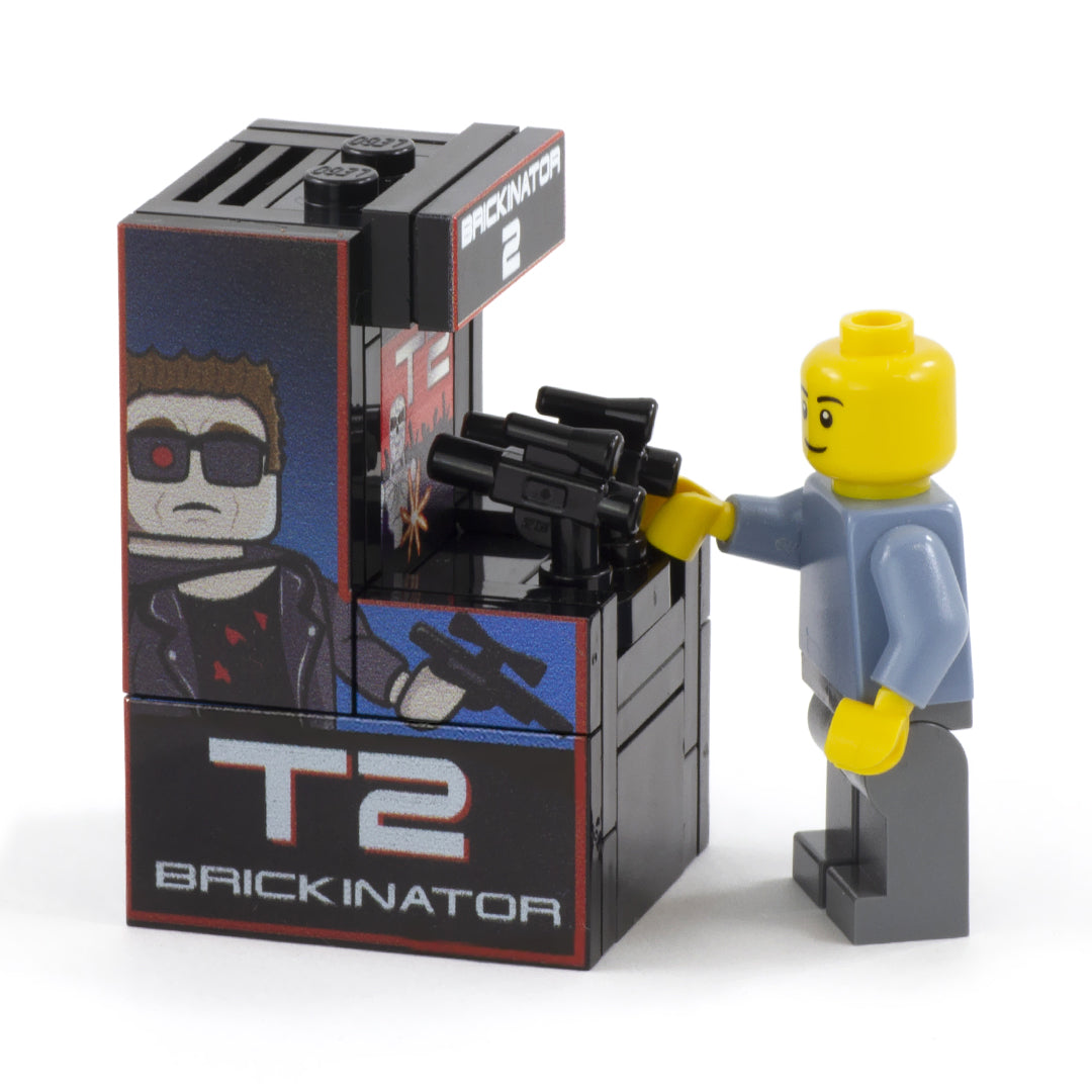 Lego Terminator 2 arcade game, T2 Arcade Cabinet - Custom Minibuild Display