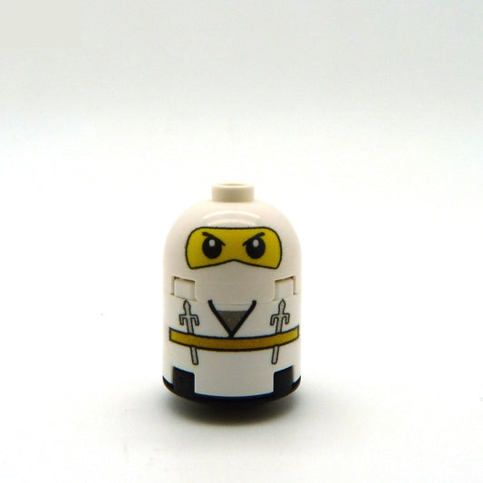 White Ninja Custom LEGO Brick Figure