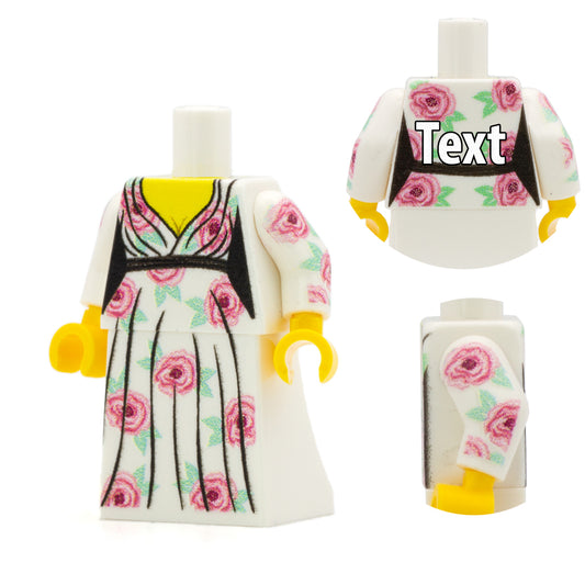Rose Maxi Dress - Custom Design Minifigure Outfit