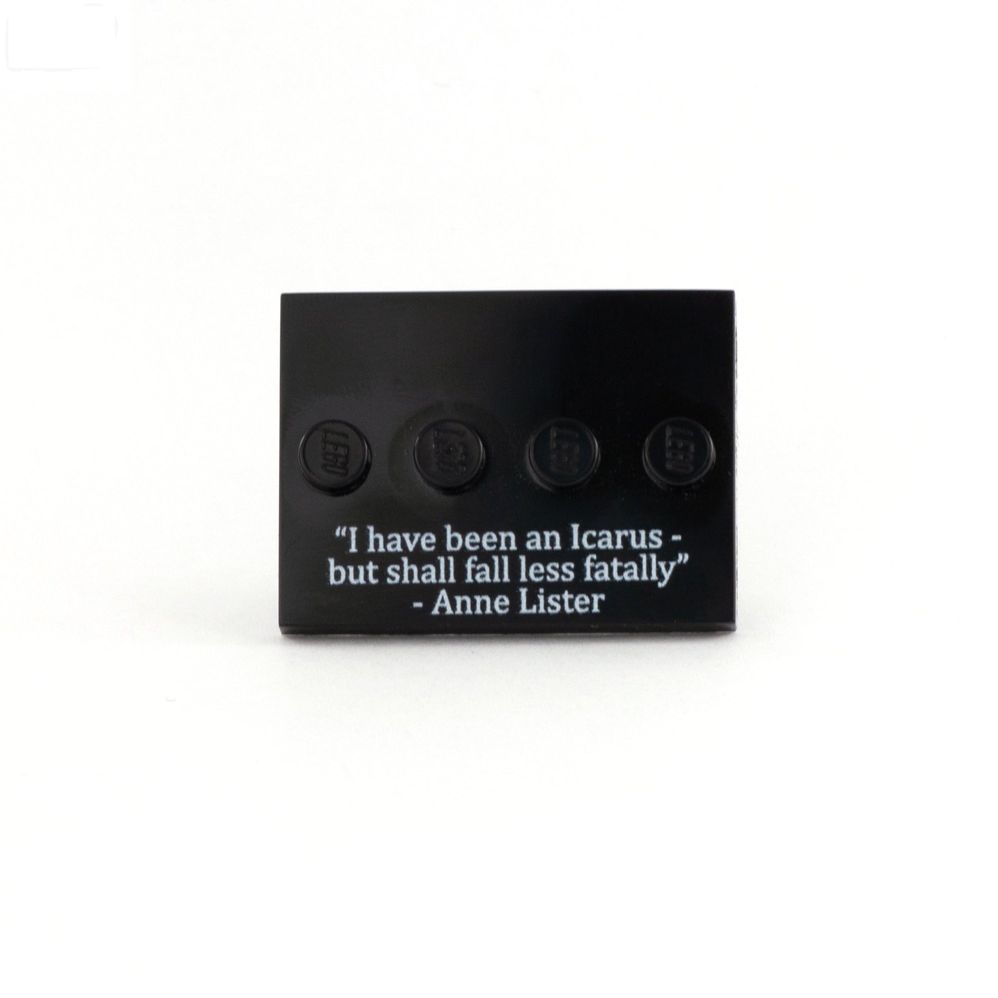 Anne Lister quote - Custom LEGO Minifigure Baseplate
