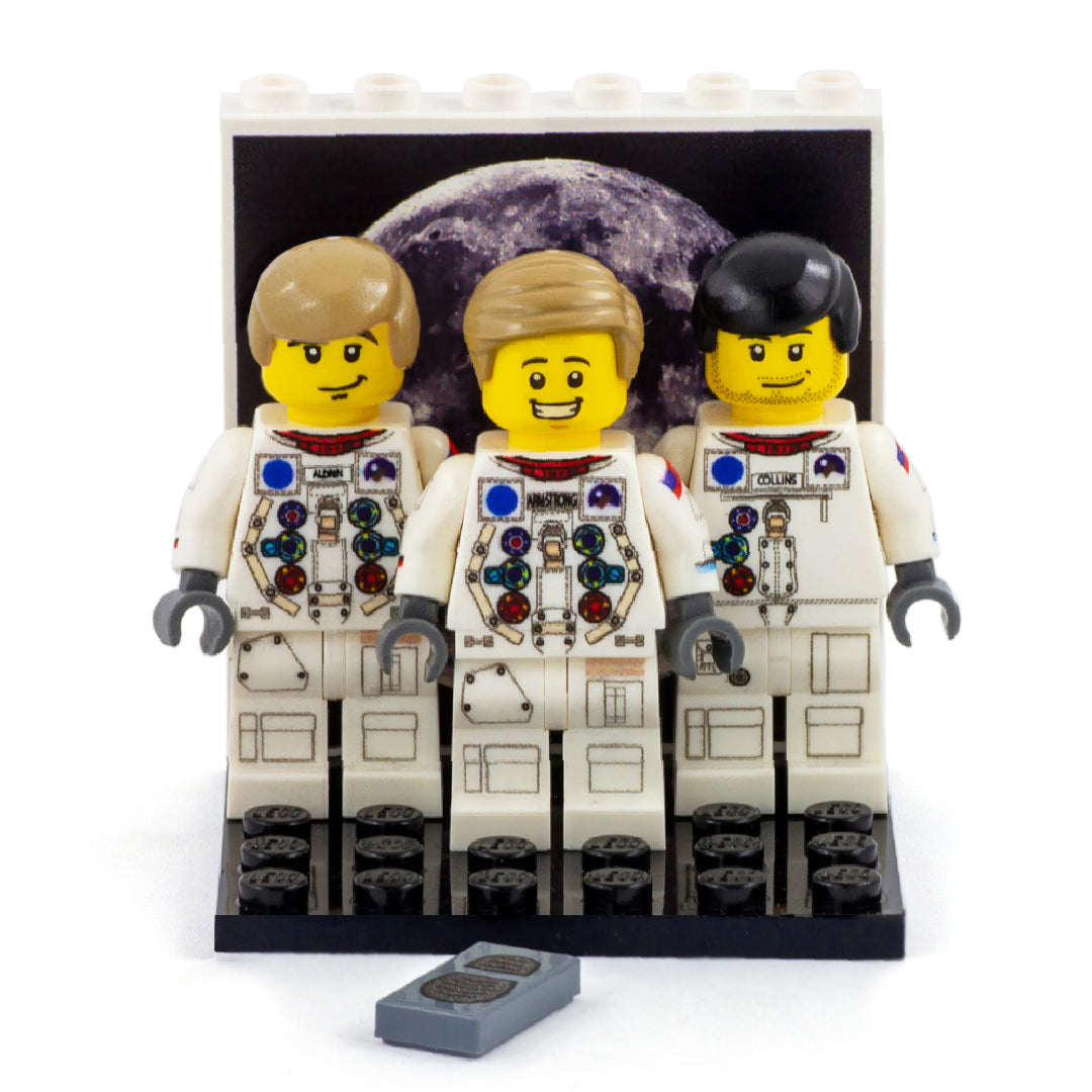 Collectors Edition Apollo 11 Crew - Custom Design Minifigures
