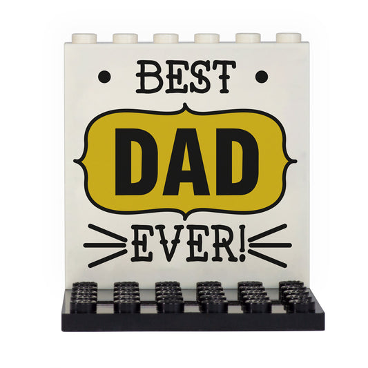 Best Dad Ever Back Panel- Custom Design Display Panel and Stand