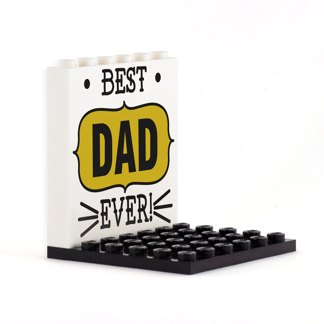 Best Dad Ever Back Panel- Custom Design Display Panel and Stand