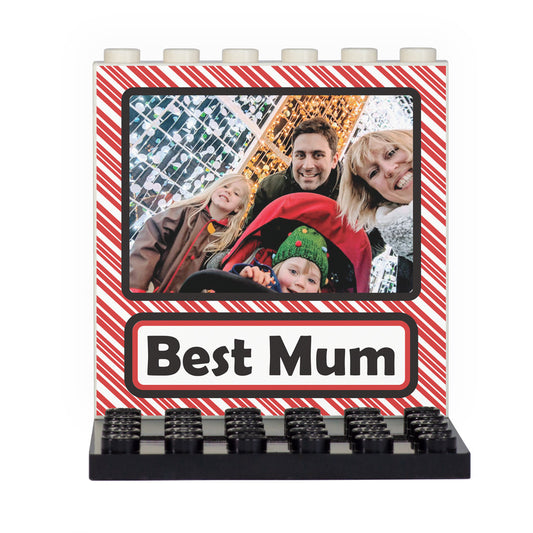 YOUR IMAGE 'Best Mum' Back Panel- Custom Design Display Panel and Stand