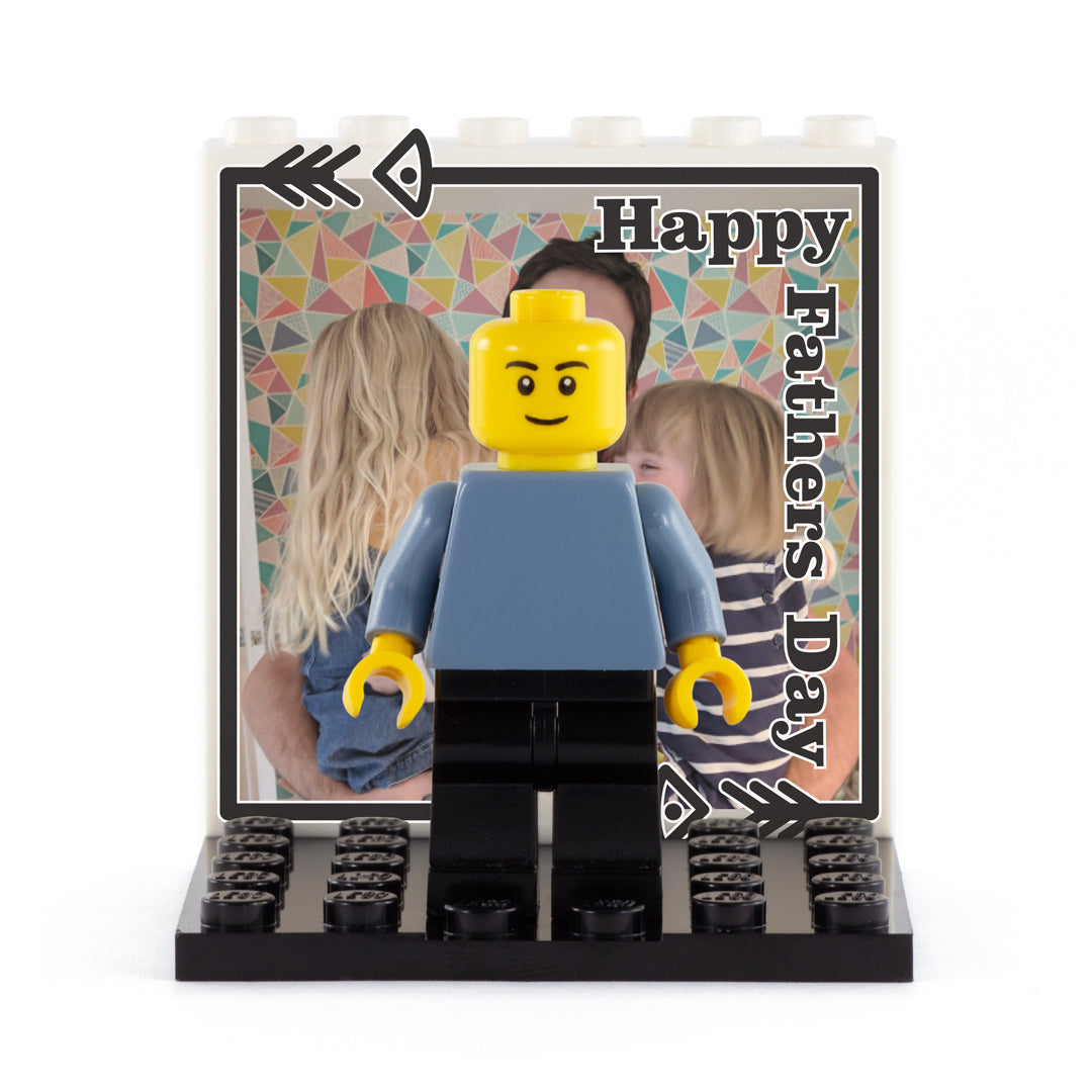Your Image 'Happy Father's Day' Back Panel- Custom Design Display Panel and Stand