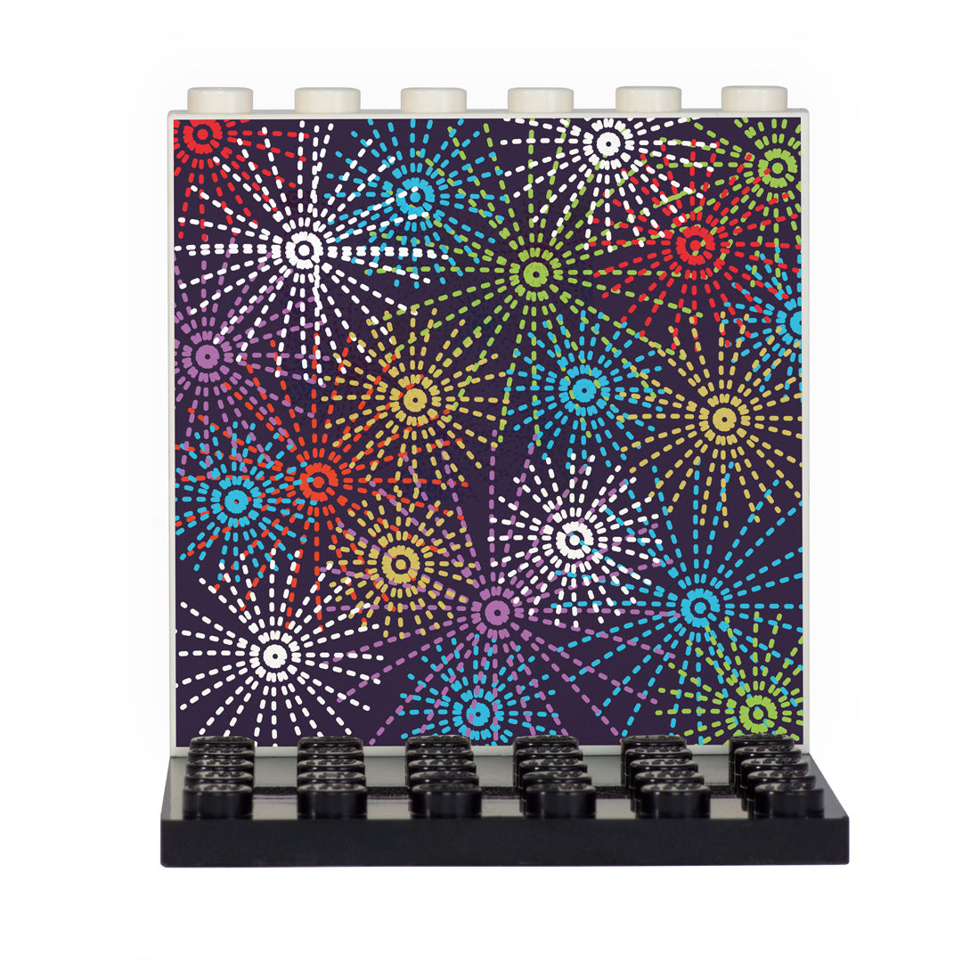 Fireworks Back Panel- Custom Design Display Panel and Stand
