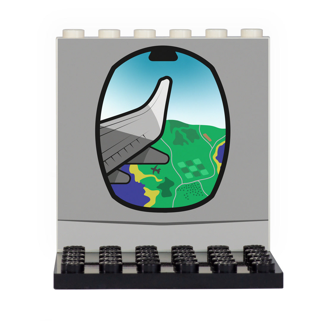Plane Window Back Panel- Custom Design Display Panel and Stand