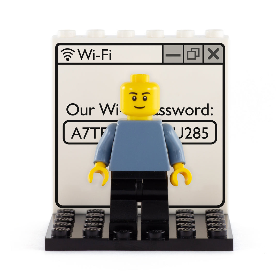 Wifi Password Back Panel- Custom Design Display Panel and Stand