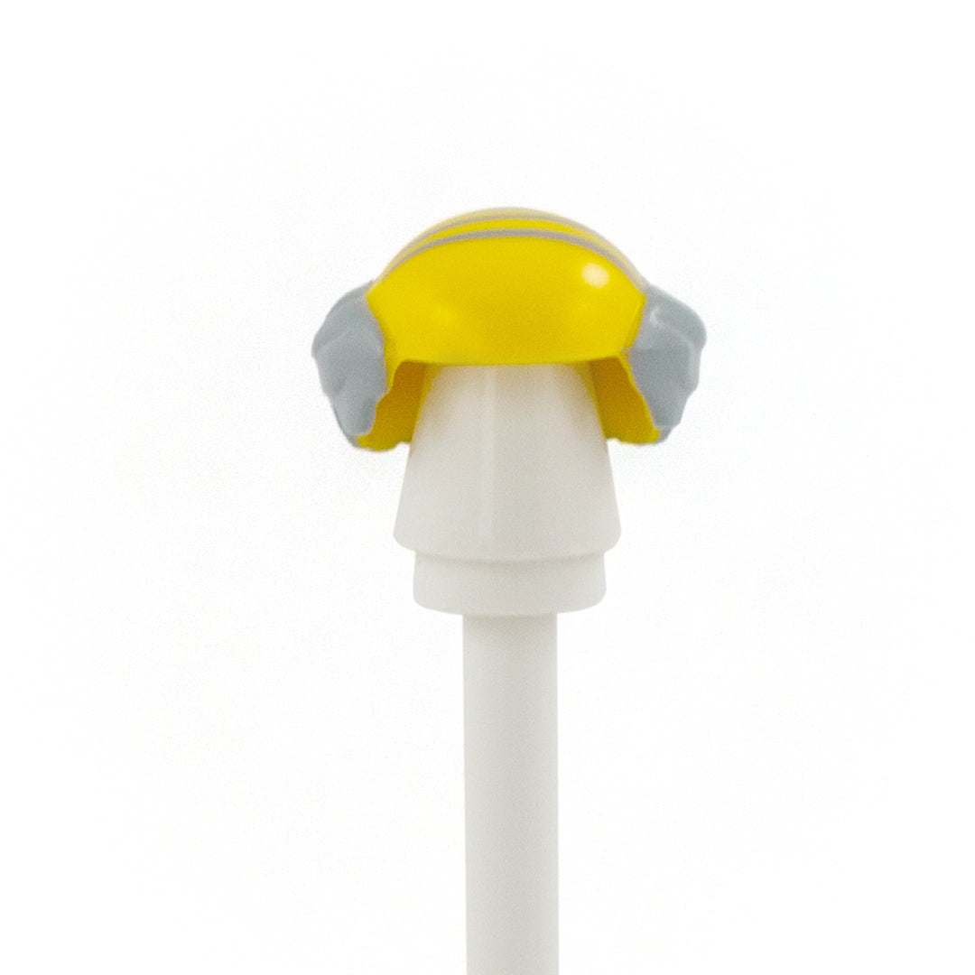 Bald Top with Light Grey Combover - LEGO Minifigure Hair