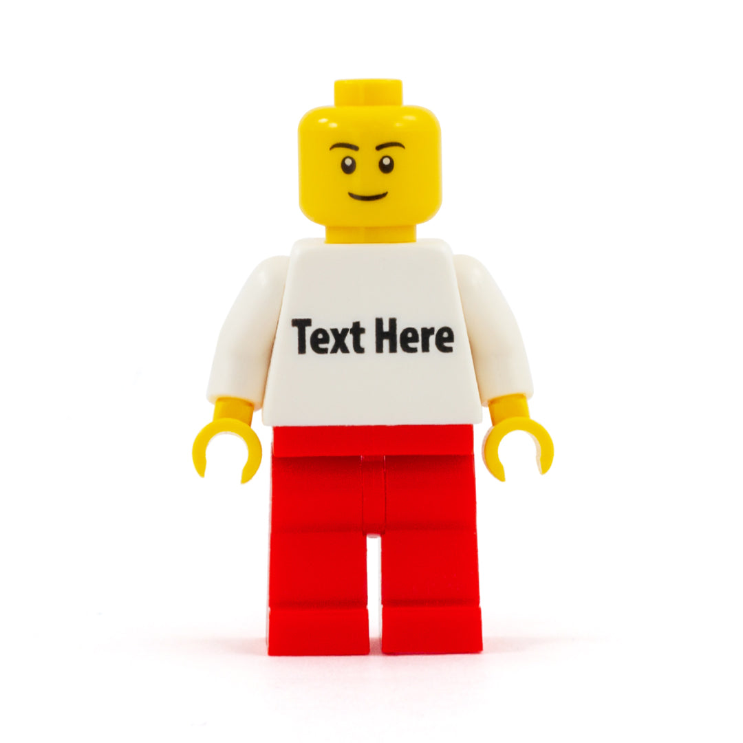 Simple Personalised Minifigure No Hair Custom Design