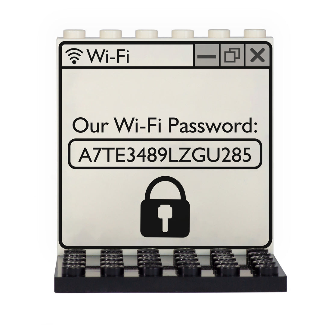 Wifi Password Back Panel- Custom Design Display Panel and Stand