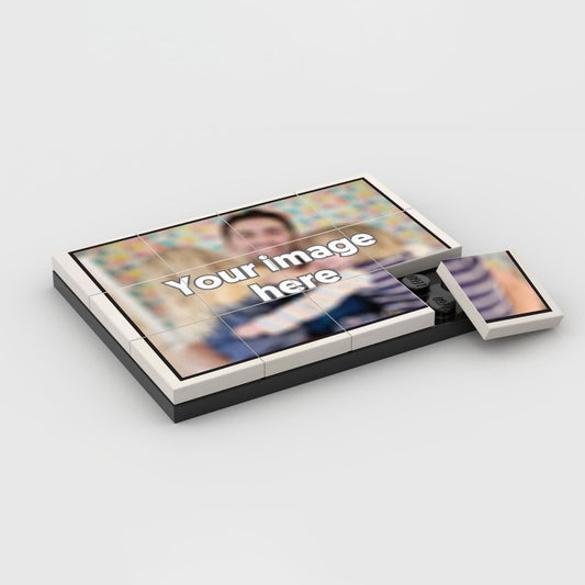 YOUR IMAGE with Black Border Personalised Puzzle
