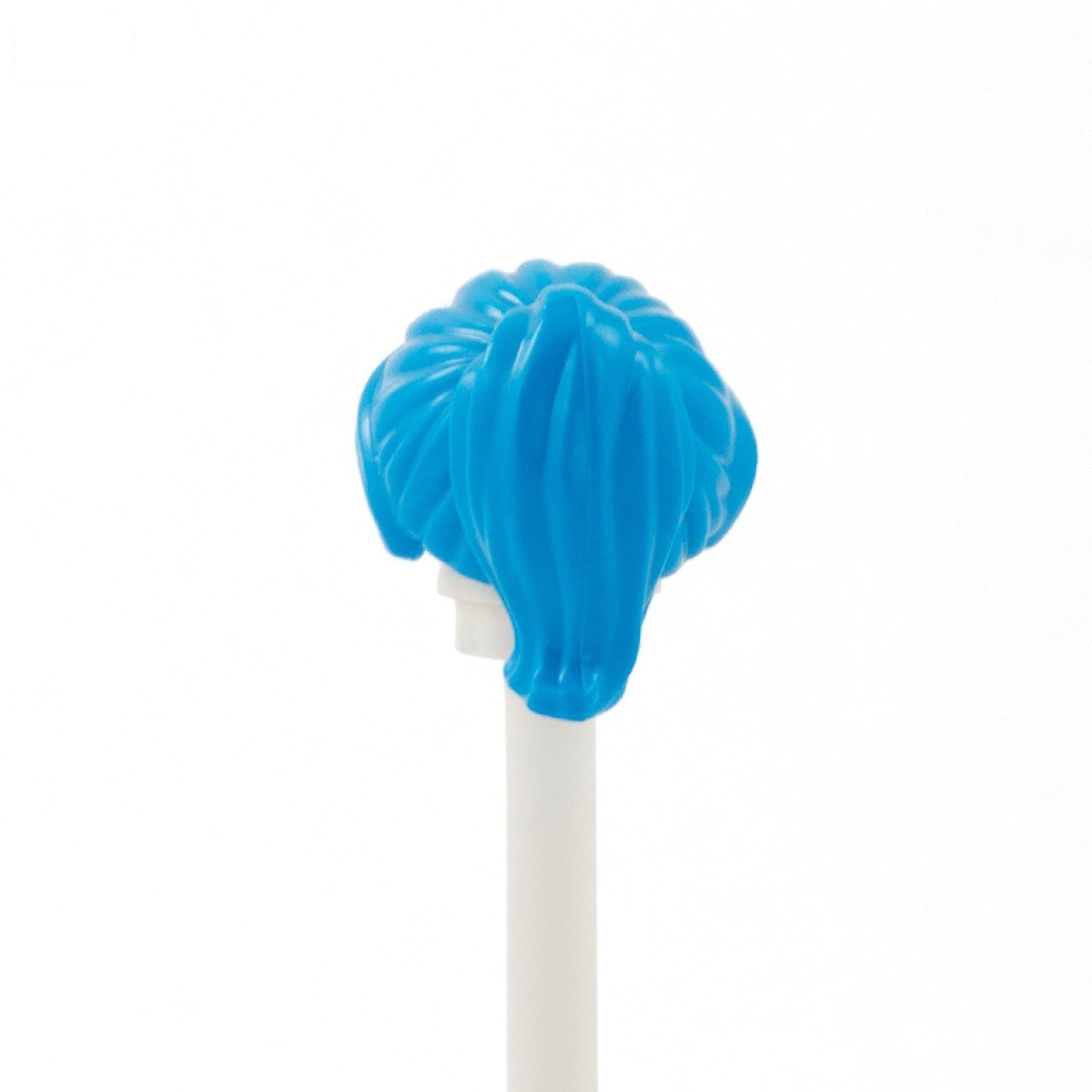 Blue Ponytail with Swept Fringe - LEGO Minifigure Hair