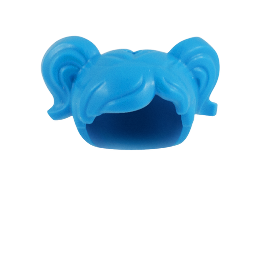 Blue High Pigtails - LEGO Minifigure Hair