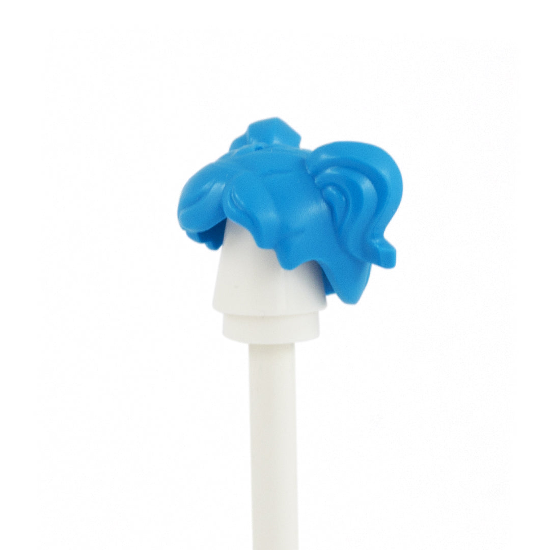 Blue High Pigtails - LEGO Minifigure Hair