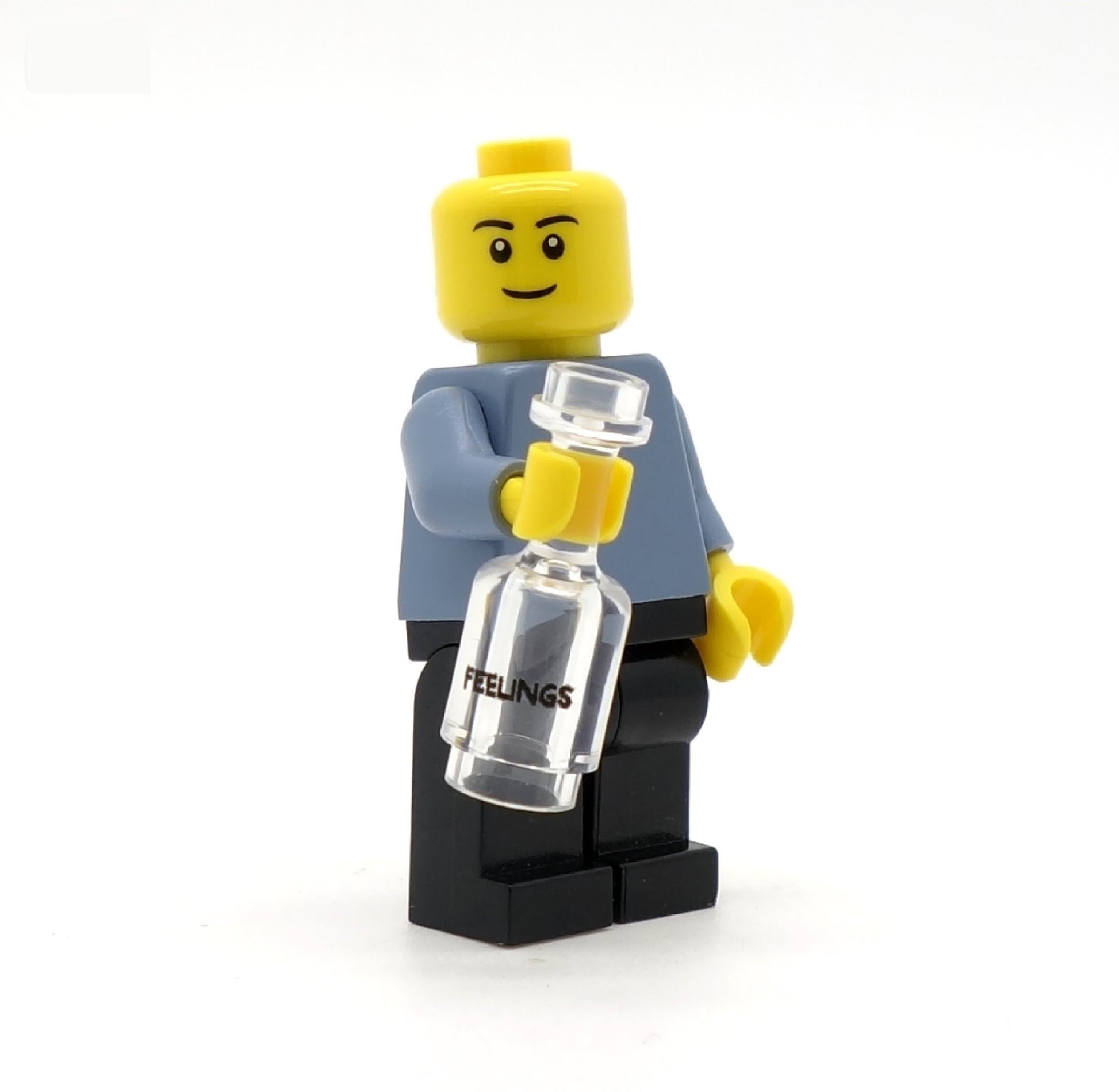 Bottle of Feelings - Custom Printed LEGO Bottle