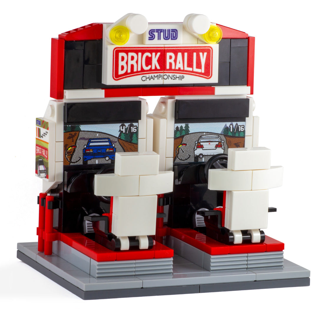 LEGO sega rally arcade game - custom build and custom printing