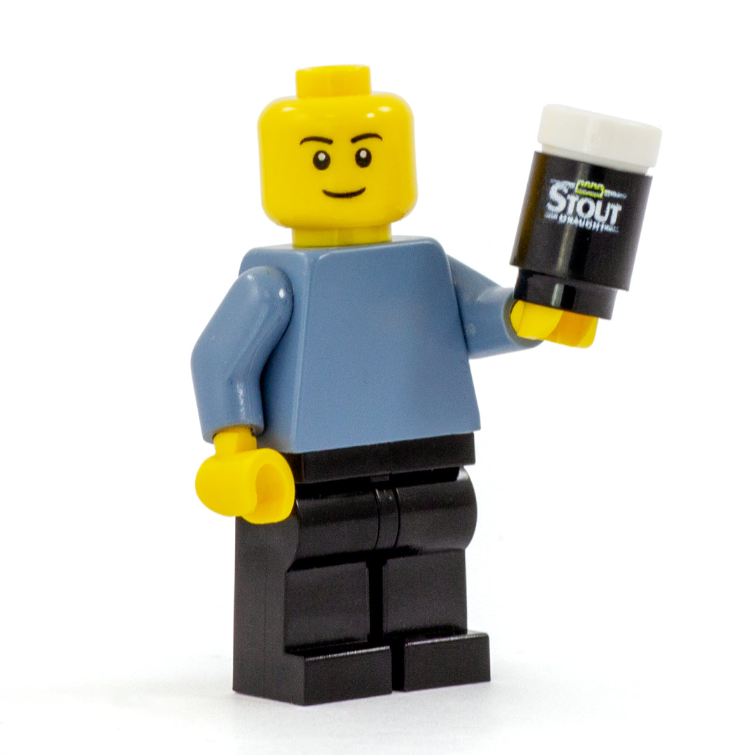 LEGo Guinness, can of stout - Custom Design Round Brick and Tile