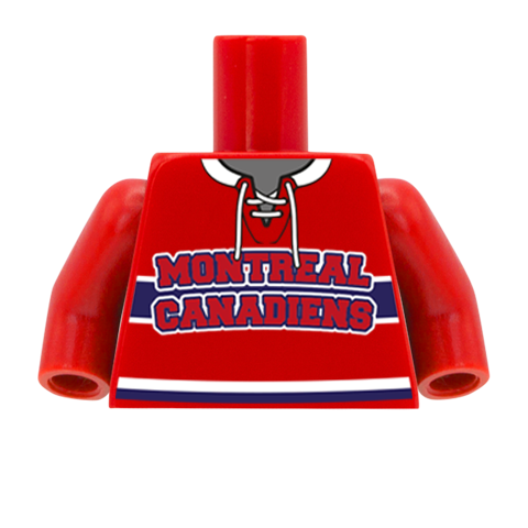 Canadiens (Add name and number) - Custom Design Minifigure Torso