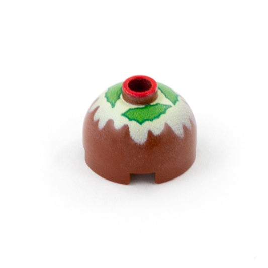 Pretend "Christmas Pudding" - Custom Designed LEGO Piece (Plastic Toy)