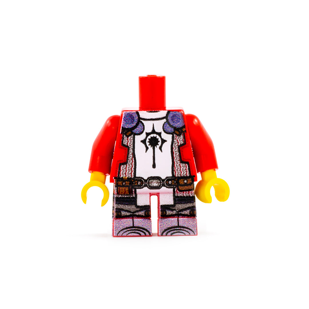 Cleric Outfit (Short Legs, Various Colours Available, Customisable Symbol) - Custom Design LEGO Minifigure Legs and Torso (DND / Dungeons & Dragons, RPG)