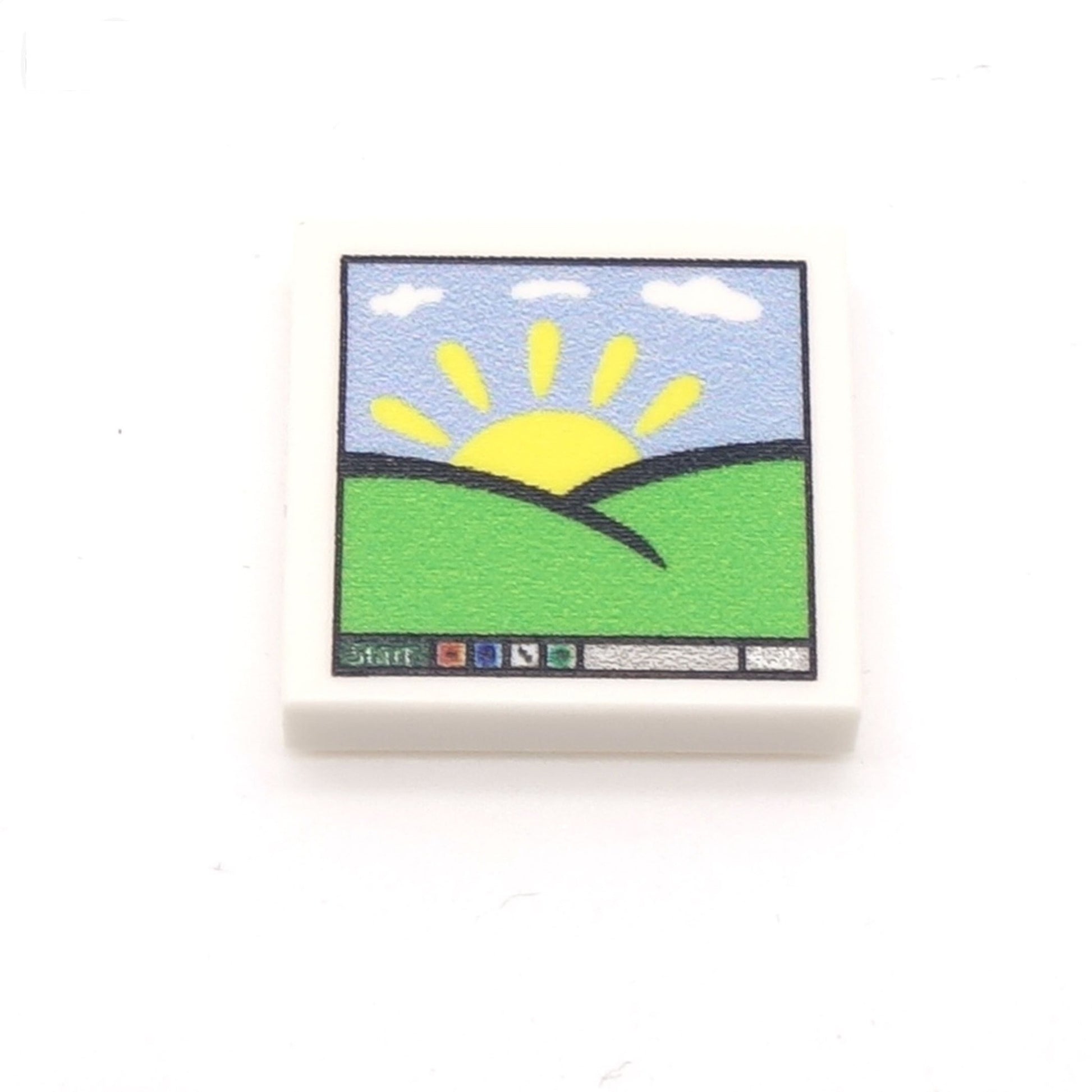 Windows Computer Screen Custom LEGO Tile